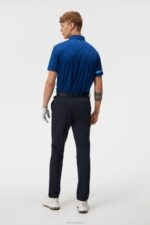 Axil Fleece Twill Pant Navy Men J.Lindeberg Clothing 66XF386 - Image 2