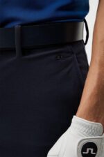 Axil Fleece Twill Pant Navy Men J.Lindeberg Clothing 66XF386 - Image 4