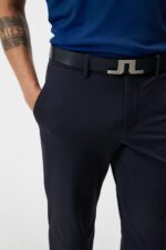 Axil Fleece Twill Pant Navy Men J.Lindeberg Clothing 66XF386 - Image 5