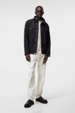 Bailey Poly Jacket Black Men J.Lindeberg Clothing 66XF929 - Image 3