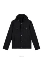 Bailey Poly Jacket Black Men J.Lindeberg Clothing 66XF929 - Image 6