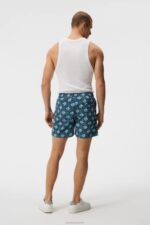 Banks Diamond Swim Trunks Estate Blue Men J.Lindeberg Clothing 66XF1120
