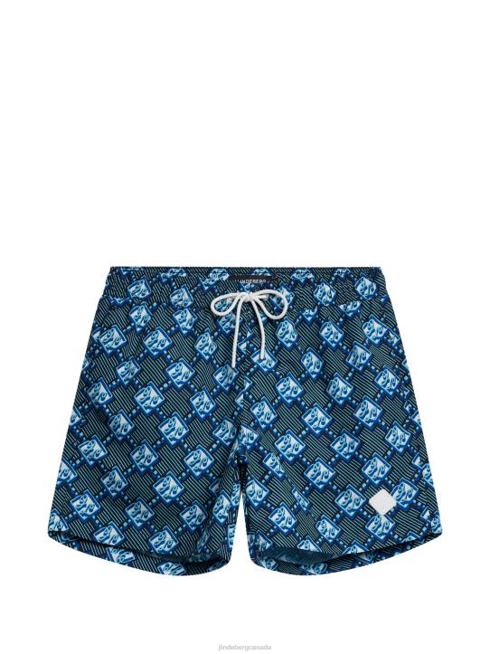 Banks Diamond Swim Trunks Estate Blue Men J.Lindeberg Clothing 66XF1120 - Image 4