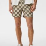 Banks Diamond Swim Trunks Safari Beige Men J.Lindeberg Clothing 66XF1119