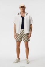 Banks Diamond Swim Trunks Safari Beige Men J.Lindeberg Clothing 66XF1119 - Image 3