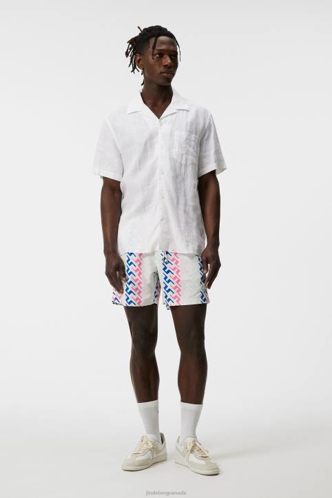 Banks Miami Swim Trunks Pink Painted Bridge Men J.Lindeberg Clothing 66XF1111 - Image 2
