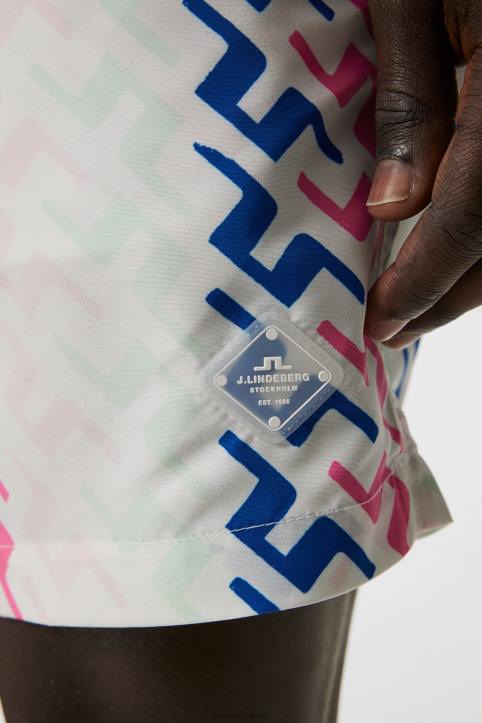 Banks Miami Swim Trunks Pink Painted Bridge Men J.Lindeberg Clothing 66XF1111 - Image 4