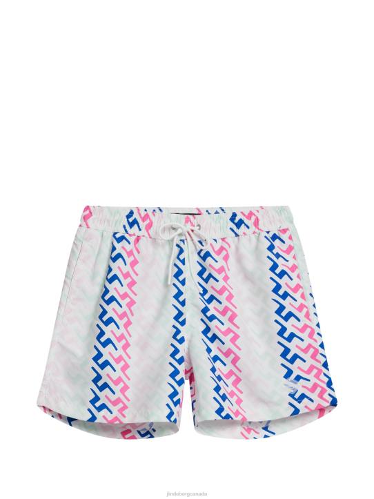 Banks Miami Swim Trunks Pink Painted Bridge Men J.Lindeberg Clothing 66XF1111 - Image 5