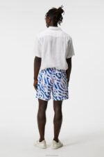 Banks Miami Swim Trunks Purple Painted Zebra Men J.Lindeberg Clothing 66XF1110 - Image 2