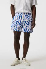 Banks Miami Swim Trunks Purple Painted Zebra Men J.Lindeberg Clothing 66XF1110