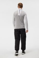 Banks Mid Layer Light Grey Melange Men J.Lindeberg Clothing 66XF498