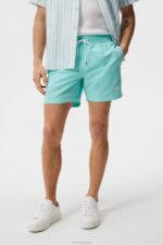 Banks Solid Swim Trunks Aqua Splash Men J.Lindeberg Clothing 66XF1115