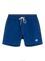 Banks Solid Swim Trunks Estate Blue Men J.Lindeberg Clothing 66XF1118 - Image 5