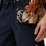 Banks Solid Swim Trunks Navy Men J.Lindeberg Clothing 66XF1116