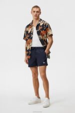 Banks Solid Swim Trunks Navy Men J.Lindeberg Clothing 66XF1116 - Image 3