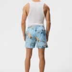 Banks Tropical Swim Trunks Dream Blue Men J.Lindeberg Clothing 66XF1114