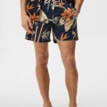 Banks Tropical Swim Trunks Navy Men J.Lindeberg Clothing 66XF1113
