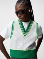Barbados Knitted Vest White Women J.Lindeberg Clothing 66XF1837 - Image 4