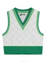 Barbados Knitted Vest White Women J.Lindeberg Clothing 66XF1837 - Image 5