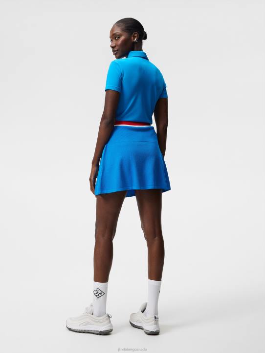barbara_polo_brilliant_blue_women_j_lindeberg_clothing_66xf1503.jpg Barbara Polo Brilliant Blue Women J.Lindeberg Clothing 66XF1503 - Image 1