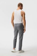 Baron Linen Structure Pants Navy Men J.Lindeberg Clothing 66XF1121