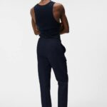 Baron Tencel Linen Pants Navy Men J.Lindeberg Clothing 66XF1128