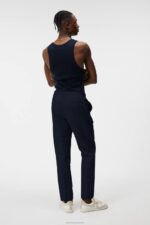 Baron Tencel Linen Pants Navy Men J.Lindeberg Clothing 66XF1128