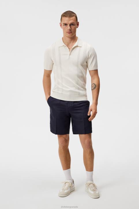 Baron Tencel Linen Shorts Navy Men J.Lindeberg Clothing 66XF1126 - Image 2