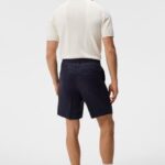 Baron Tencel Linen Shorts Navy Men J.Lindeberg Clothing 66XF1126