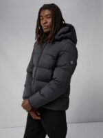 Barrell Down Jacket Black Men J.Lindeberg Clothing 66XF2412