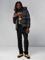 Barrell Down Jacket Black Men J.Lindeberg Clothing 66XF2412 - Image 3