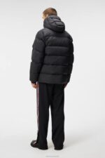 Barrell Down Jacket Black Men J.Lindeberg Clothing 66XF919