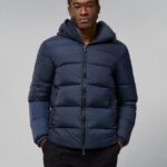 Barrell Down Jacket Navy Men J.Lindeberg Clothing 66XF2414
