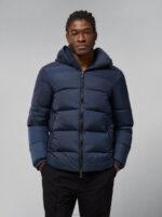 Barrell Down Jacket Navy Men J.Lindeberg Clothing 66XF2414