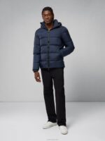 Barrell Down Jacket Navy Men J.Lindeberg Clothing 66XF2414 - Image 3