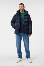 Barrell Down Jacket Navy Men J.Lindeberg Clothing 66XF918 - Image 2