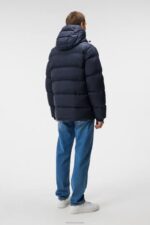 Barrell Down Jacket Navy Men J.Lindeberg Clothing 66XF918