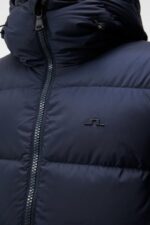 Barrell Down Jacket Navy Men J.Lindeberg Clothing 66XF918 - Image 4