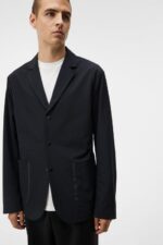 Barry Packable Blazer Black Men J.Lindeberg Clothing 66XF1200 - Image 4