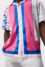 Bay Shirt Pink Painted Bridge Men J.Lindeberg Clothing 66XF140 - Image 3
