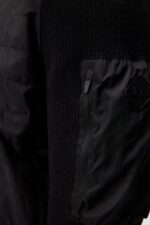 Beck Knitted Hybrid Jacket Black Men J.Lindeberg Clothing 66XF997 - Image 5