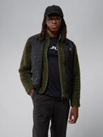 Becket Hybrid Zip Vest Black Men J.Lindeberg Clothing 66XF2298