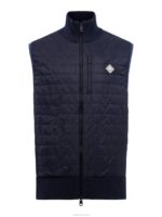 Becket Hybrid Zip Vest Navy Men J.Lindeberg Clothing 66XF2297 - Image 5