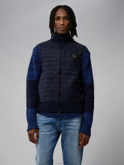 Becket Hybrid Zip Vest Navy Men J.Lindeberg Clothing 66XF2297