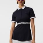 Belina Polo Navy Women J.Lindeberg Clothing 66XF1450