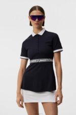 Belina Polo Navy Women J.Lindeberg Clothing 66XF1450