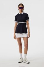 Belina Polo Navy Women J.Lindeberg Clothing 66XF1450 - Image 3