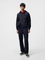 Ben Hybrid Knitted Jacket Navy Men J.Lindeberg Clothing 66XF1050 - Image 3
