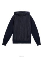 Ben Hybrid Knitted Jacket Navy Men J.Lindeberg Clothing 66XF1050 - Image 6