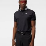 Ben Polo Black Men J.Lindeberg Clothing 66XF212